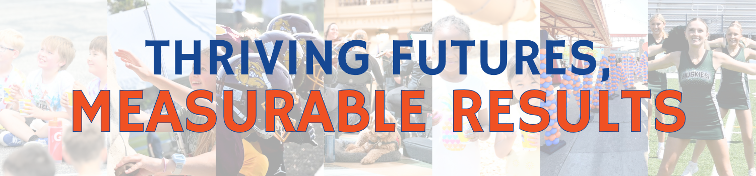 thriving futures, measurable results banner