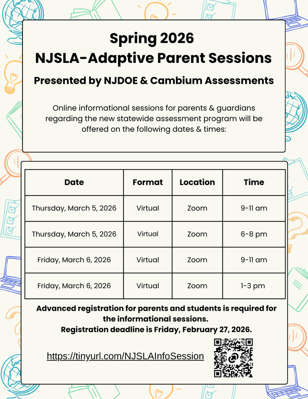 NJSLA-Adaptive Informational Sessions
