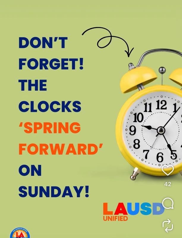 Sunday it is time to move you clock an hour ahead.