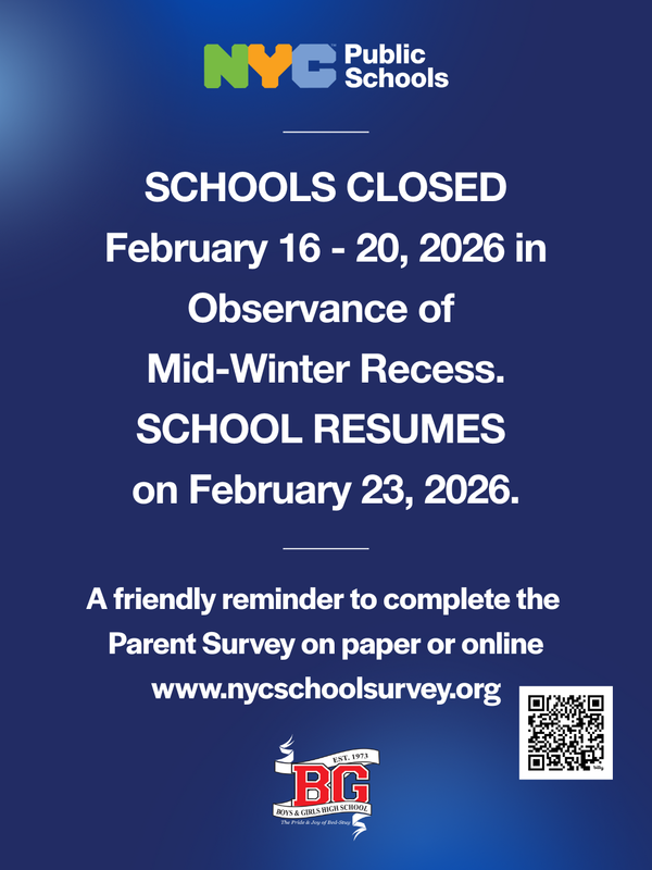 Schools Closed - Mid-Winter Recess 2026