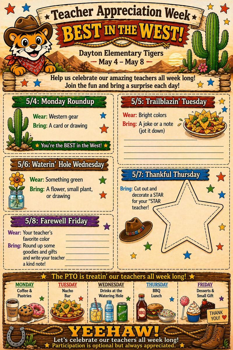 Ideas for Teacher Appreciation Week