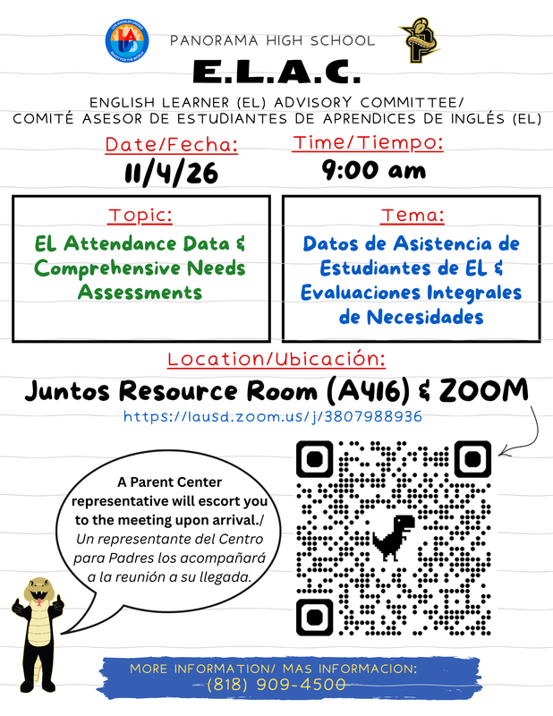 ELAC Meeting on 11/4/2026