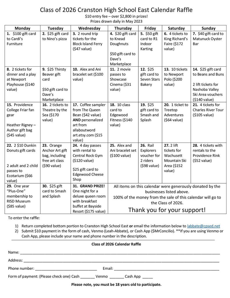 Photos | Cranston Public School District Photos | Cranston Public School District