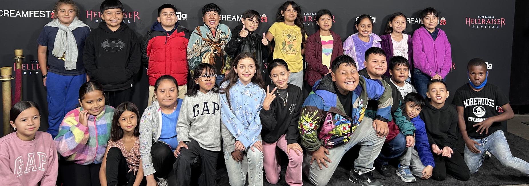 Ascot Elementary at the 25th ScreamFest at the TLC Chinese Theater in Hollywood learning about careers in film. Tuesday, October 14, 2025.