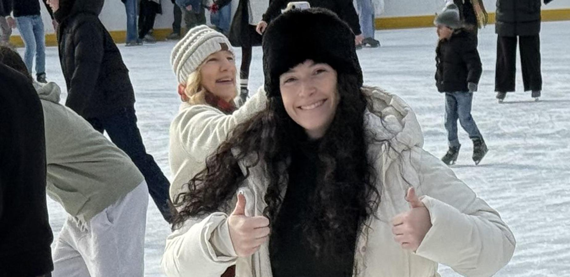 Chaperone ice skating