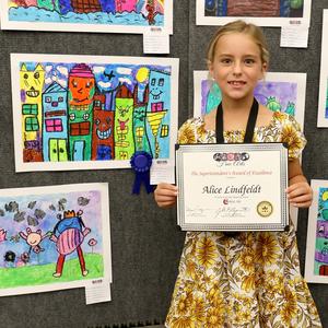 Alice Lindfeldt STZES Superintendent Award Art Winner
