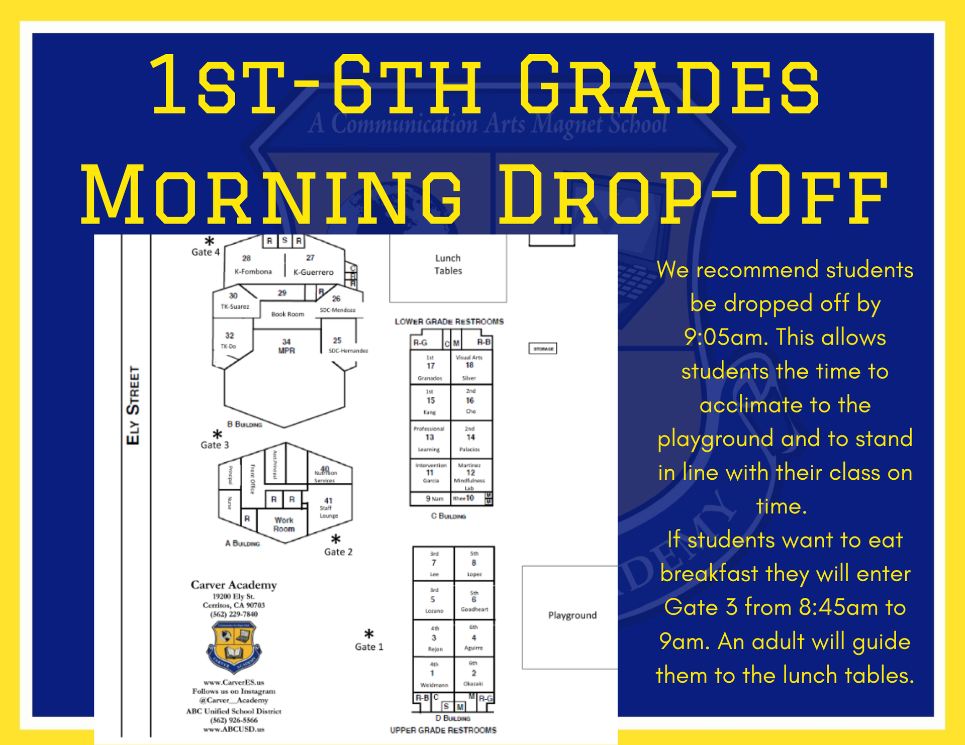 1st-6th Drop Off