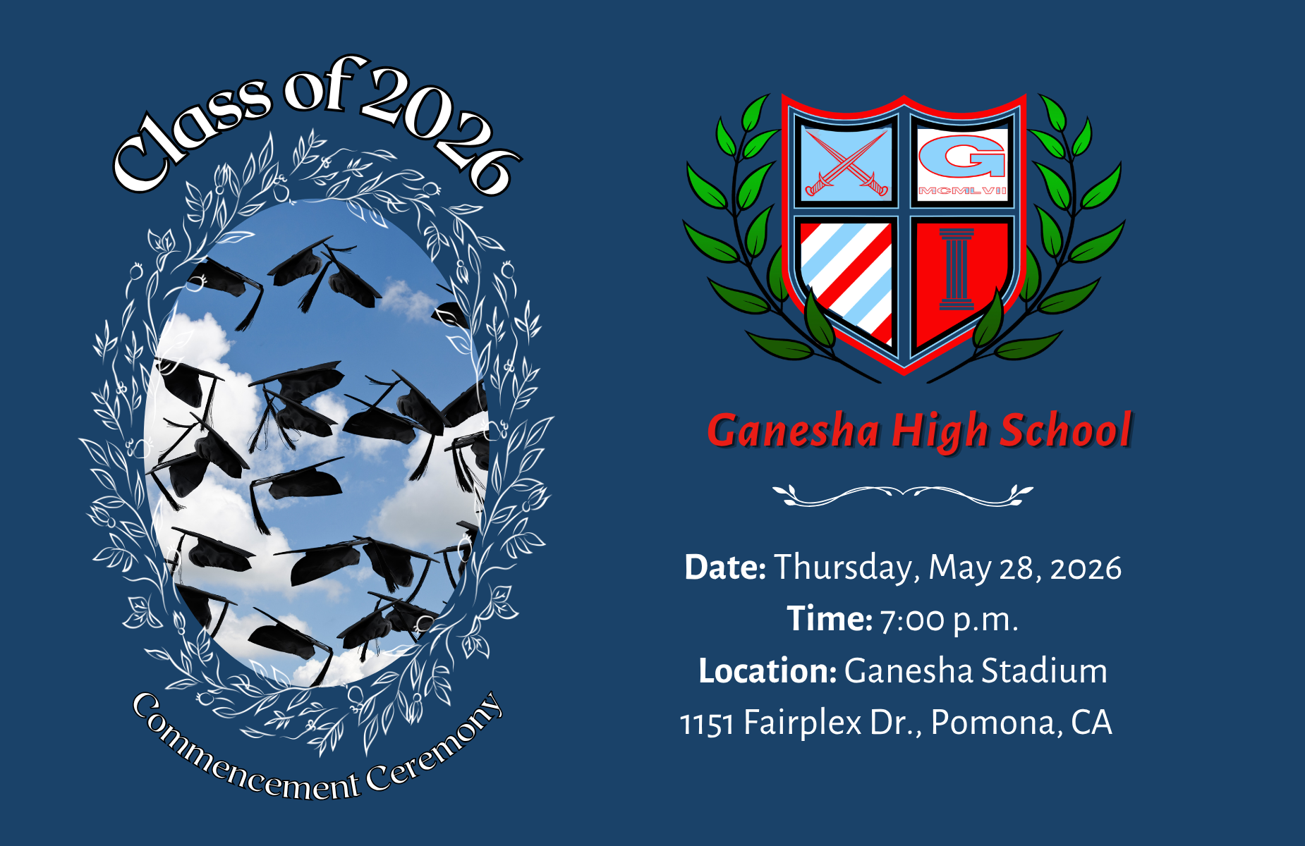 Ganesha graduation shuffle banner for homepage