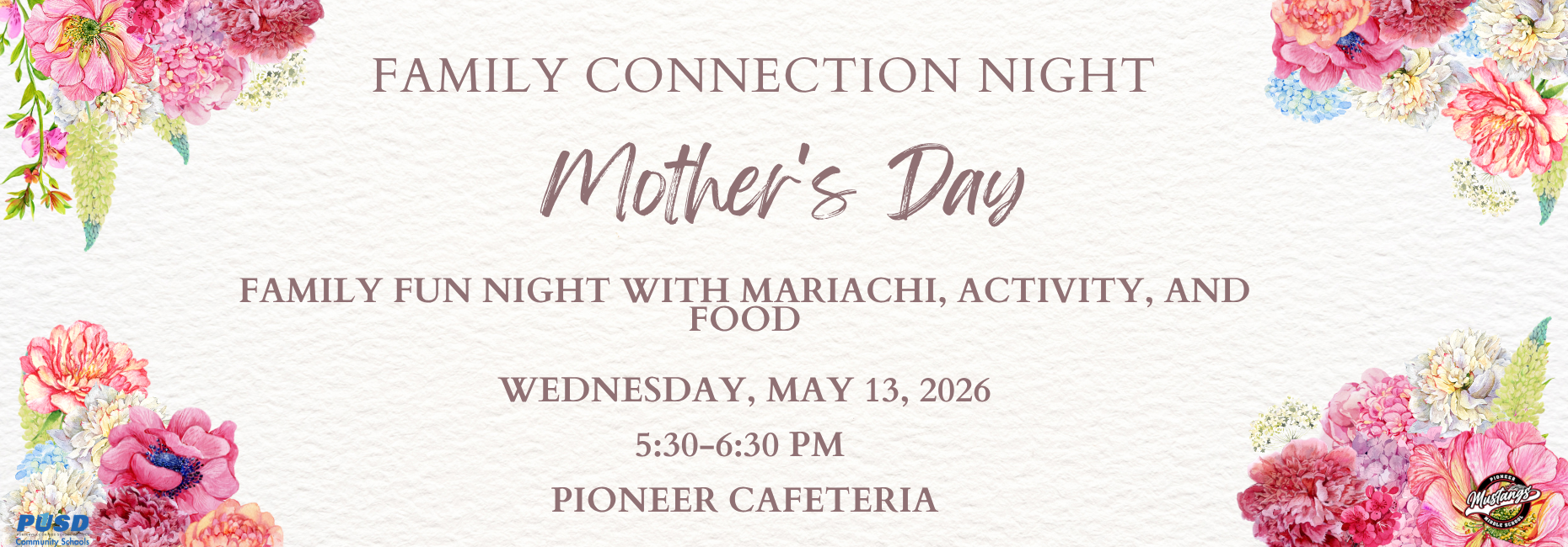 MOTHERS DAY AFTER SCHOOL EVENT MAY 13