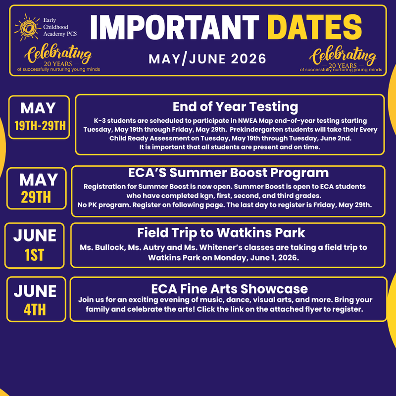 Weekly Guide to Key Dates & Events Featured Photo