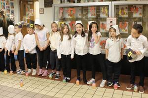 First Grade at Thanksgiving feast