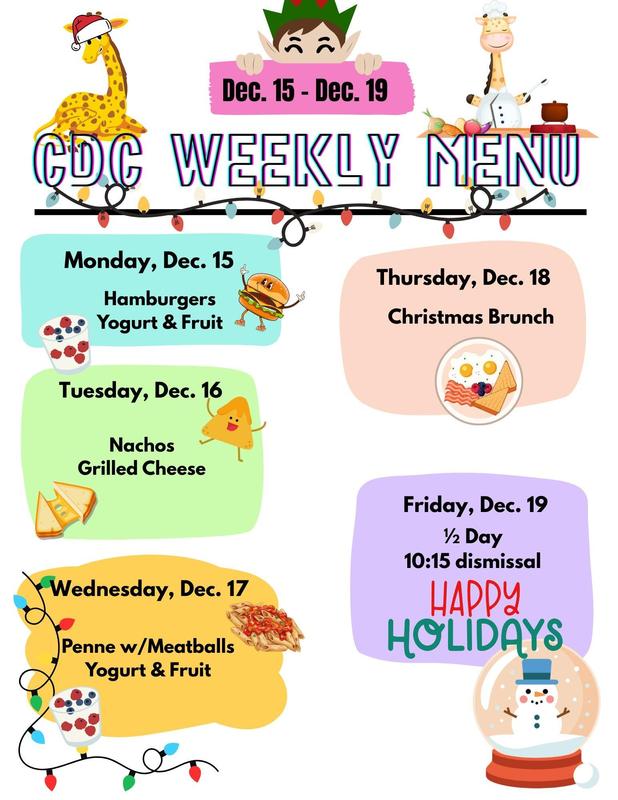 CDC menu