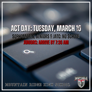 ACT Test Day Tuesday, March 10, 2026