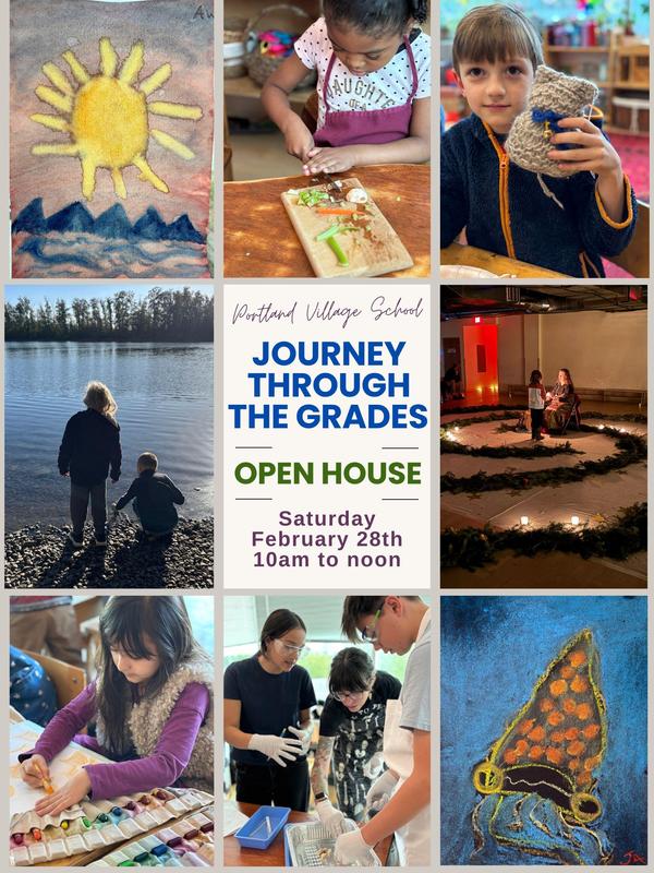 Journey Through the Grades Open House, Saturday, February 28th, 10am to noon