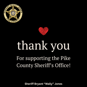 Pike County Sheriff's Office Thank You Note