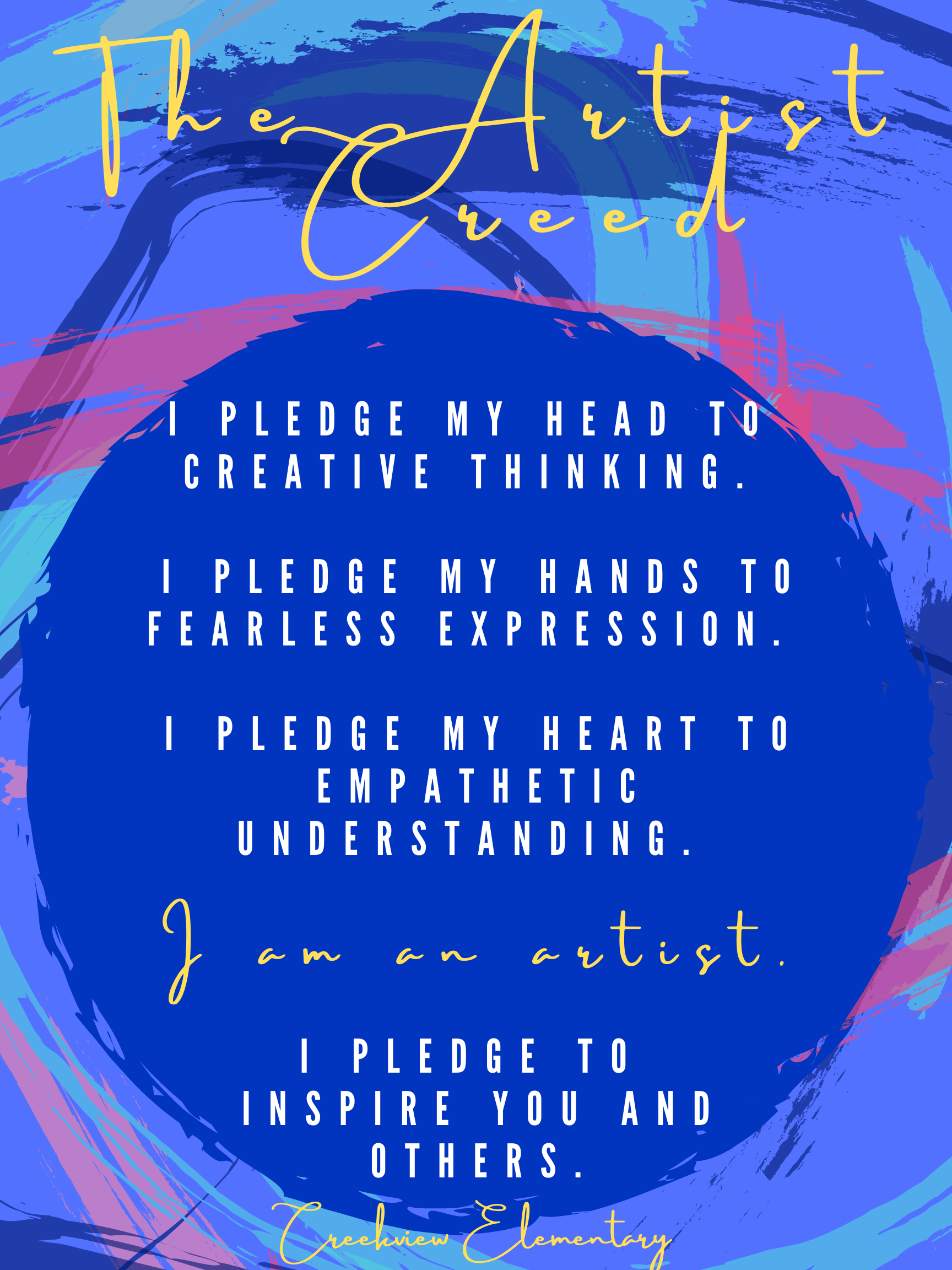 Artist Creed Marie Nguyen Creekview Elementary