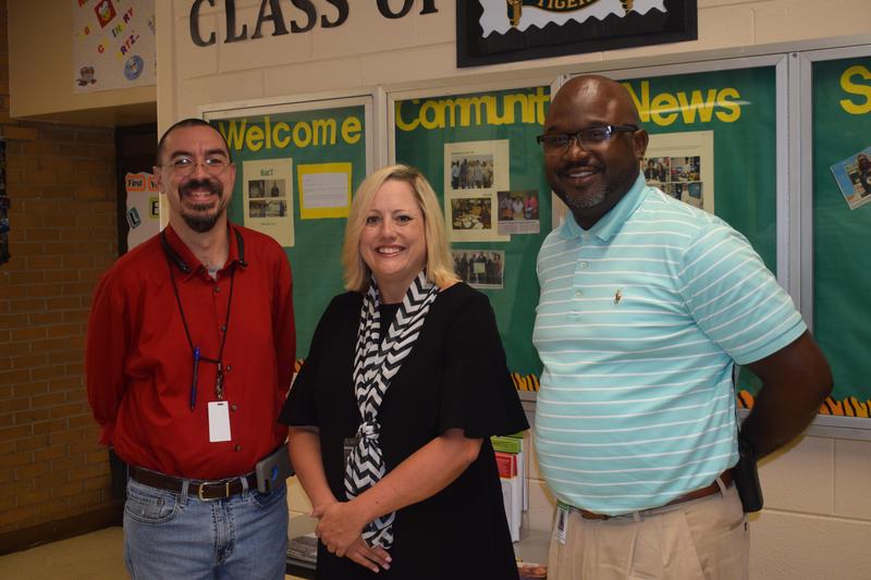 Dr. Aimee Brown, Bureau Director for Career and Technical Education for the MS Department of Education, visited the McComb Business & Technology Complex.