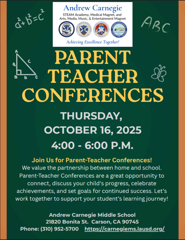 parent teacher conferences flyer