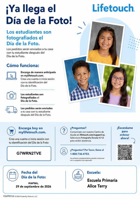 spanish picture day flyer