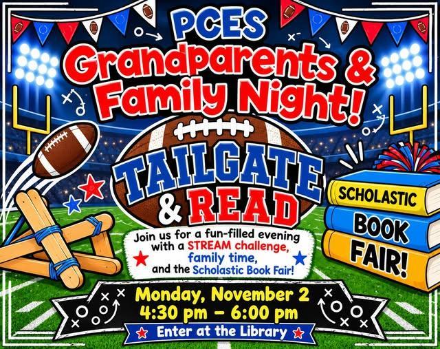 Join us for our Grandparent Book Fair & Stream Night!