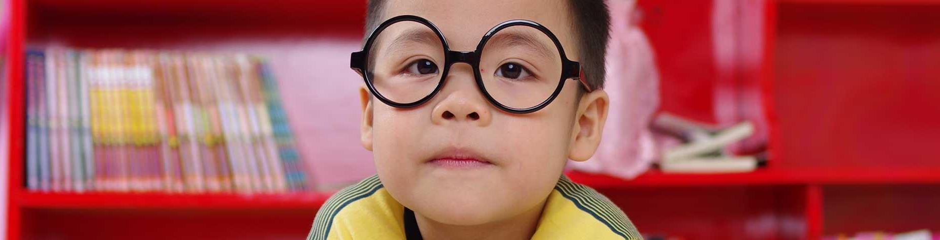 Kid with glasses