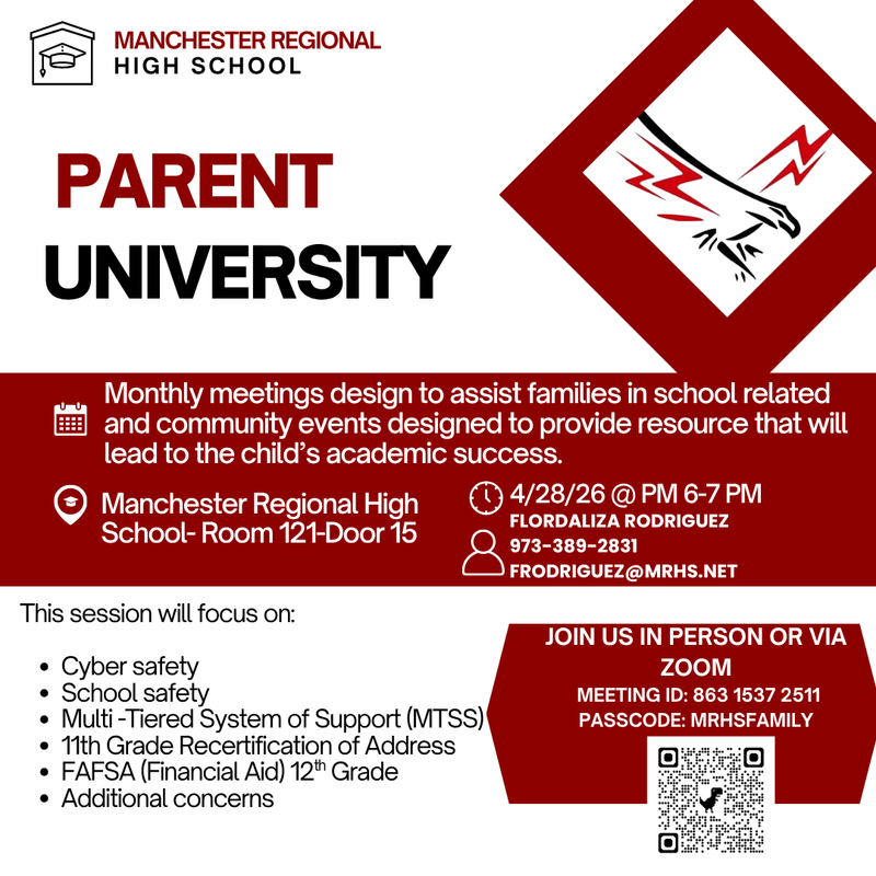MRHS Parent University - 4/28/26