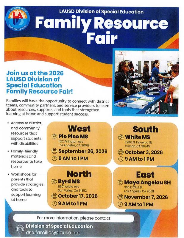 Family Resource Fair ( SPED)