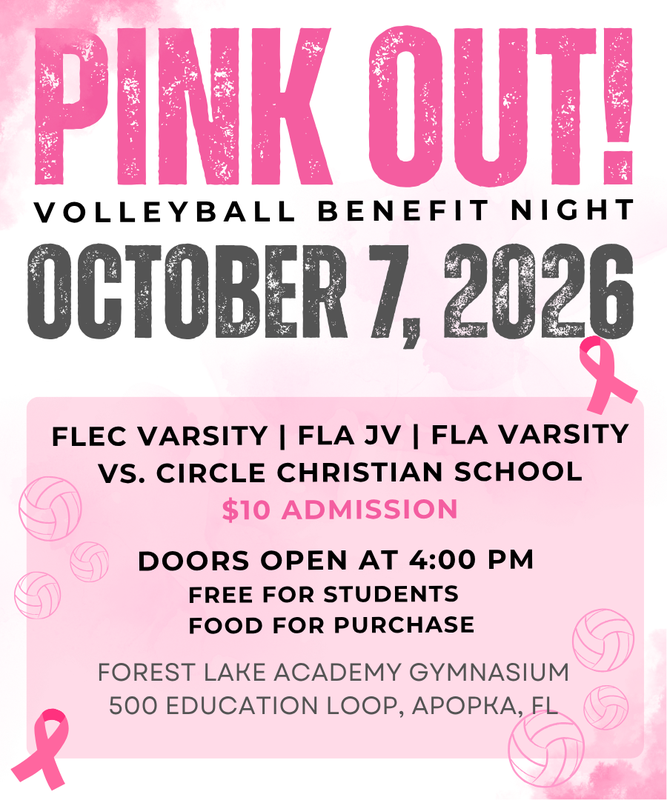 Pink Out, Oct 7, 4:00 pm in FLA Gym
