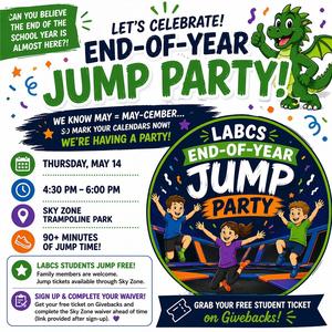 PTA End-of-Year Party - Thursday, 5-14-26