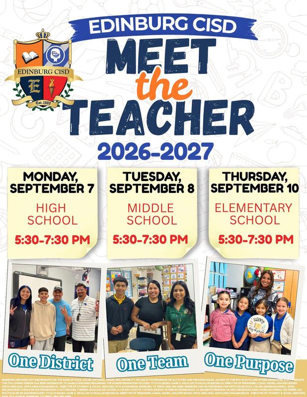 Meet the Teacher 26-27 Flyer English