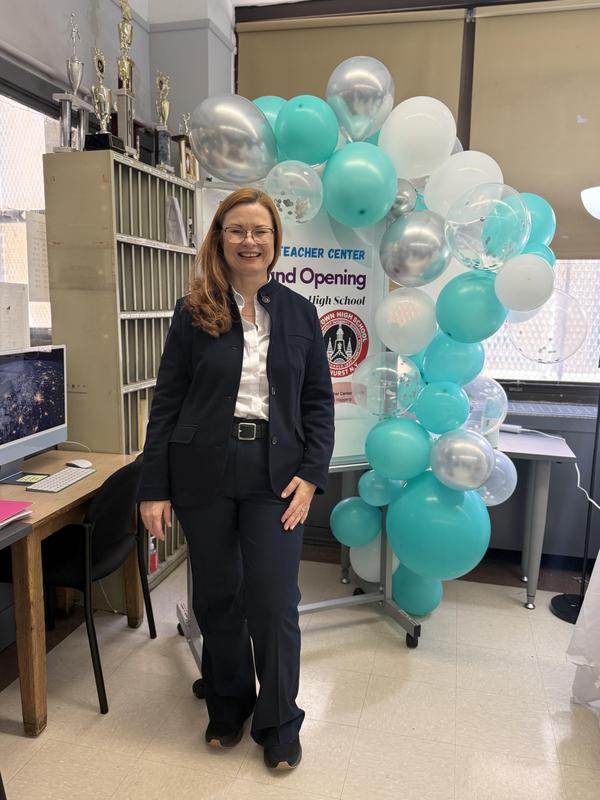 ms haggerty during the open house