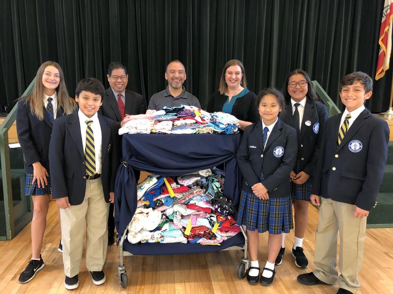 St. Andrew Students Collect Pajamas for the Olive Crest Organization Featured Photo