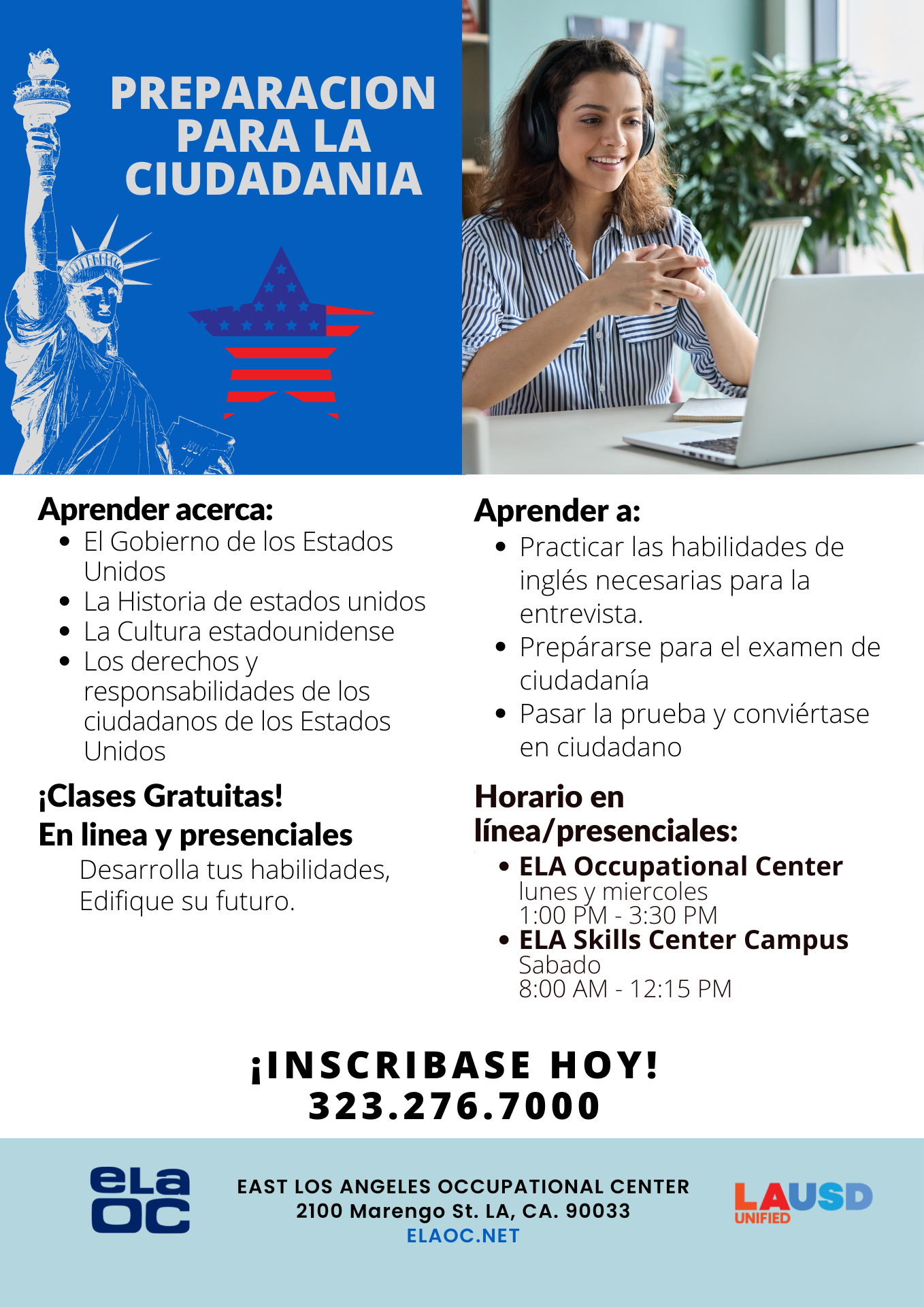 ENGLISH AS A SECOND LANGUAGE (ESL) ESL East Los Angeles