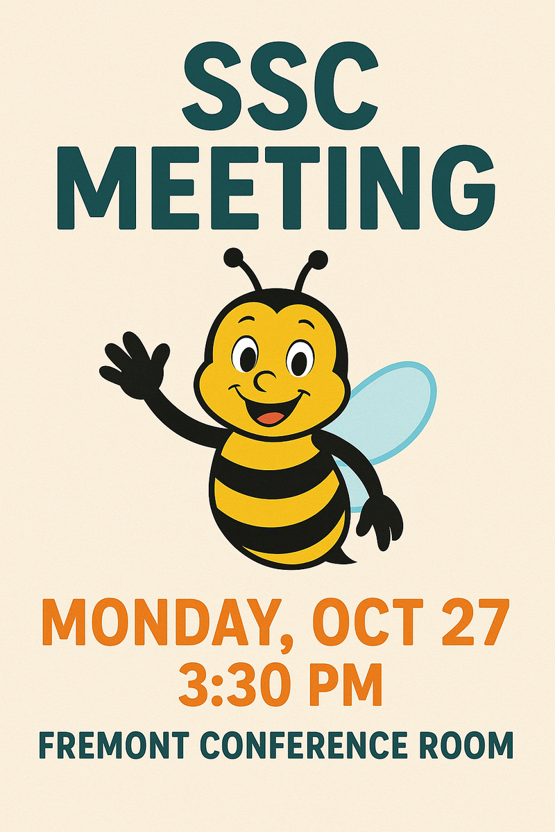Fremont Primary SSC meeting Monday @ 3:30 pm in school conference room