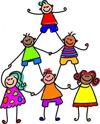 kids in pyramid