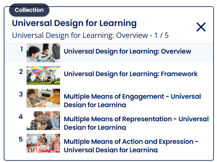 TEA, “Universal Design for Learning Collection”