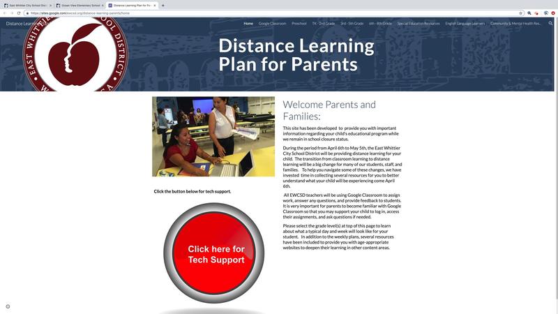 Distance Learning Plan for Parents