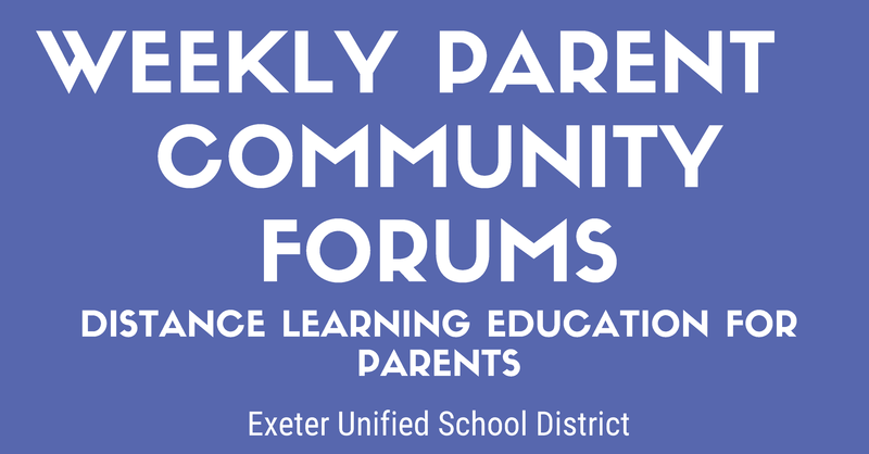 weekly community forum pic