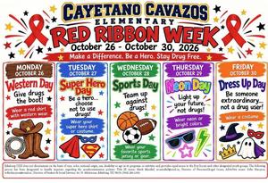 Red Ribbon Week Oct 26-30th