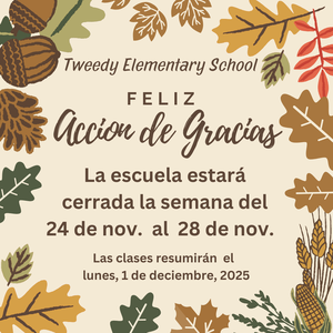 Thanks giving break week of 24th