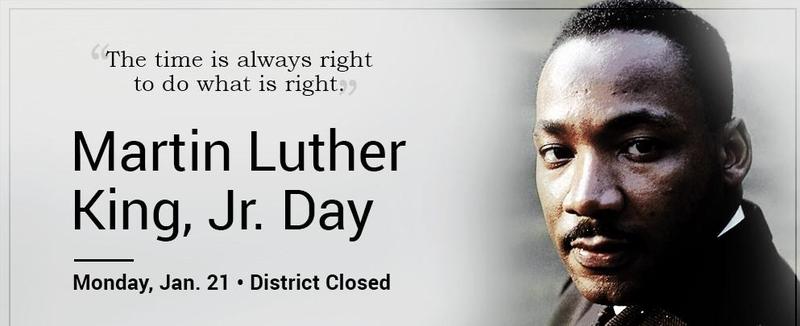 Picture of MLK with the words: