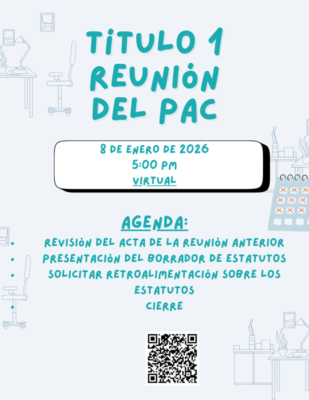 Jan Title 1 PAC Spanish Flyer