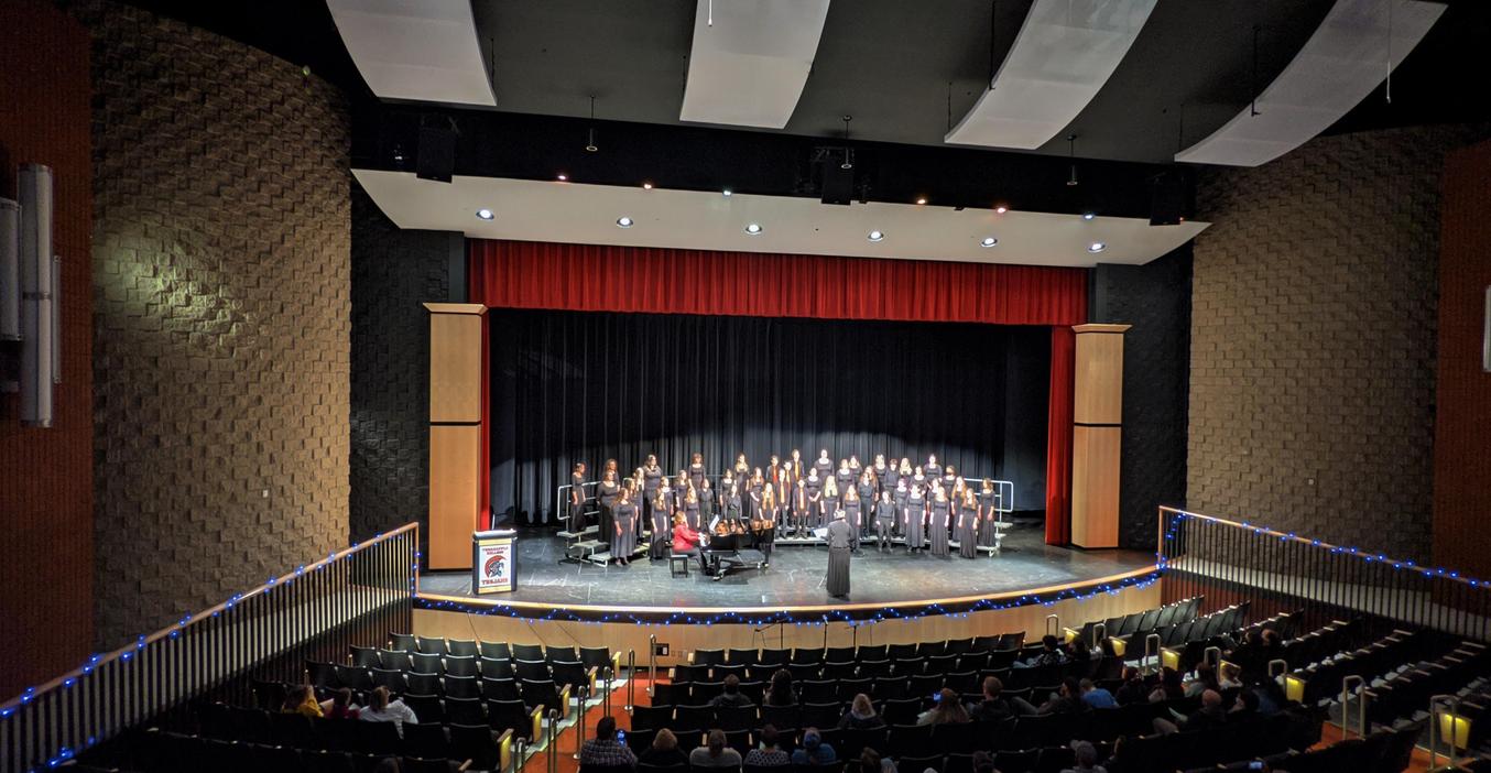 TKHS Concert Choir performs a concert.