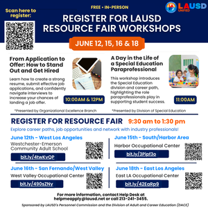 LAUSD Resource fair pic