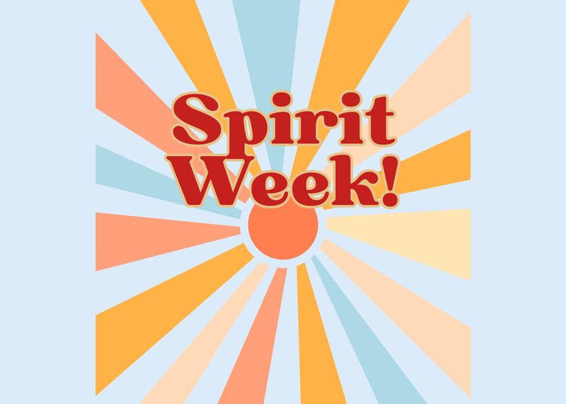 spirit week sign