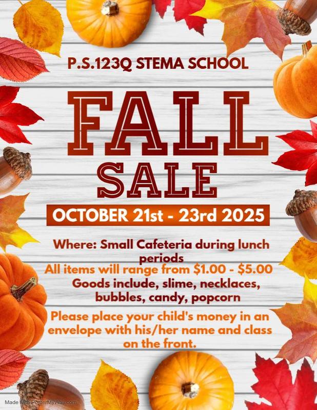 Fall Sale October 21st