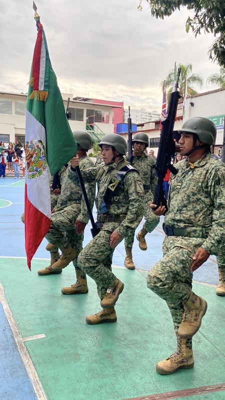 CEAM celebra la Identidad Nacional con la participación del 21/o Batallón de Infantería