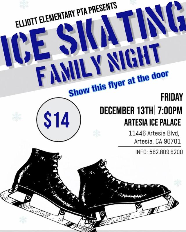 Ice Skating Family Night, Friday Dec. 13th, 7pm, $14