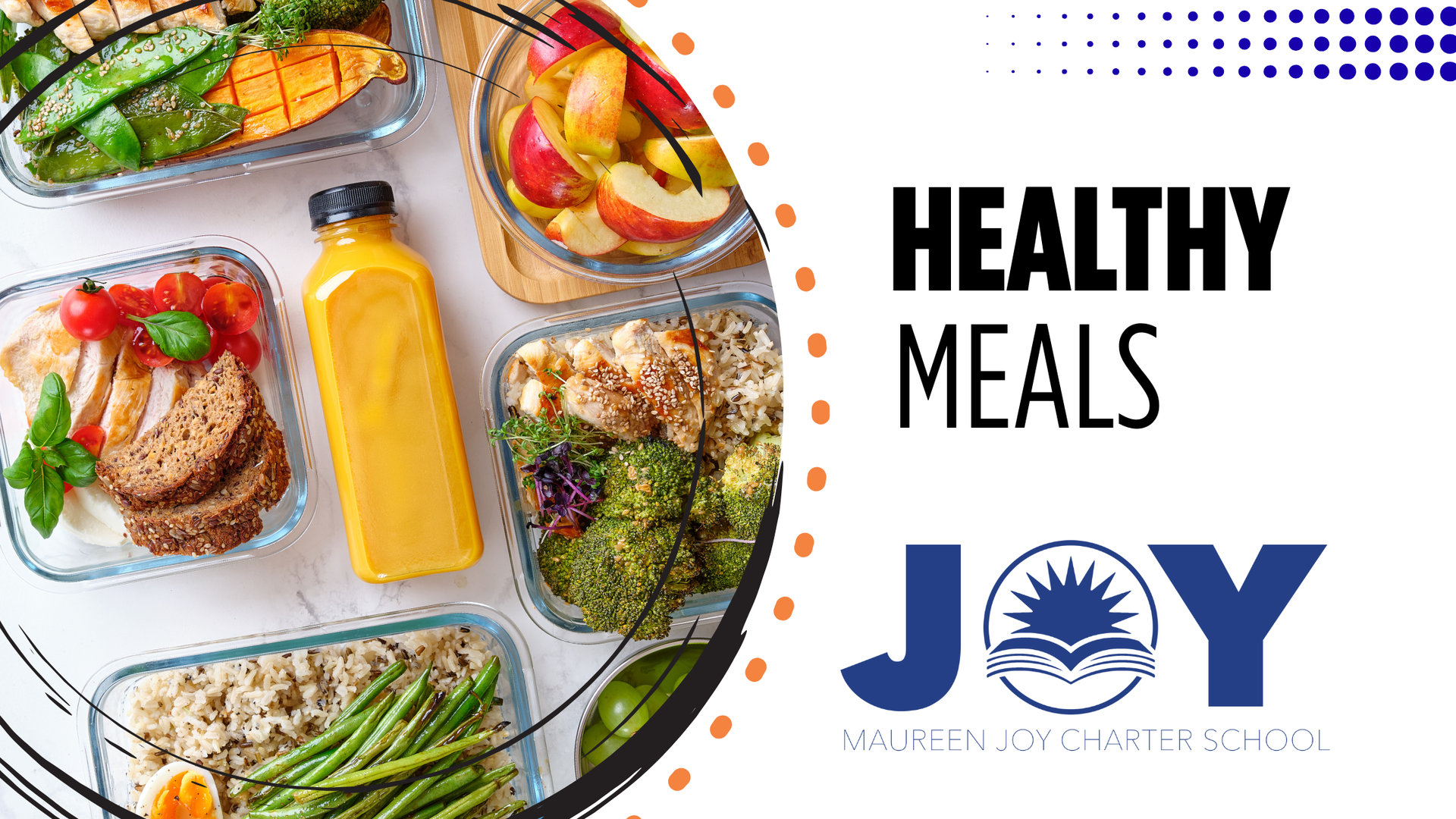 Healthy meals banner