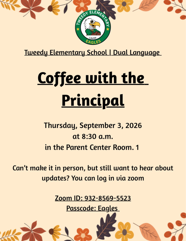 Coffee with the principal